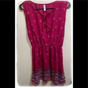 Xhilaration dress ,boho look, tassels in front
